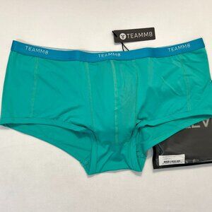 "TEAMM8" Size Large - Men's Micro Max Boxer Brief/Trunk - Teal (MAXOX-TL)